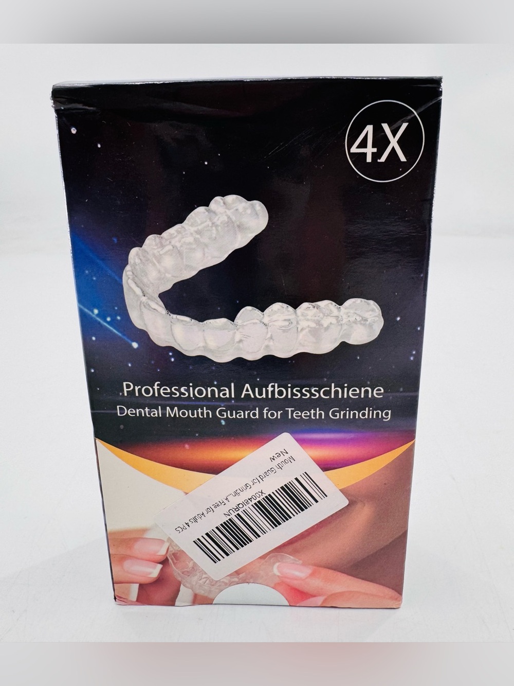 Dental Mouth Guard Night Guards Clear Teeth Grinding NEW 4pcs Dentist Aids Adj.
